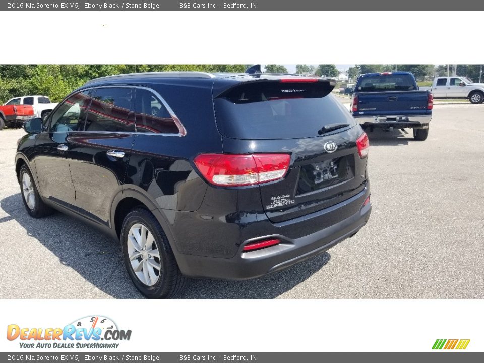 2016 Kia Sorento EX V6 Ebony Black / Stone Beige Photo #26