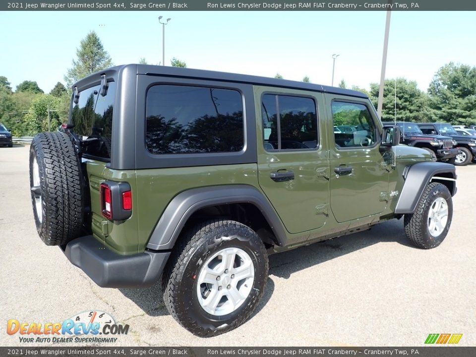 2021 Jeep Wrangler Unlimited Sport 4x4 Sarge Green / Black Photo #5