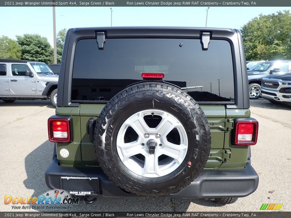 2021 Jeep Wrangler Unlimited Sport 4x4 Sarge Green / Black Photo #6