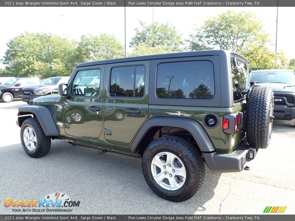 2021 Jeep Wrangler Unlimited Sport 4x4 Sarge Green / Black Photo #8