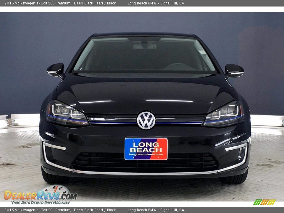 2016 Volkswagen e-Golf SEL Premium Deep Black Pearl / Black Photo #2