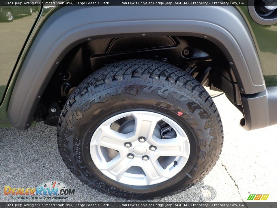 2021 Jeep Wrangler Unlimited Sport 4x4 Sarge Green / Black Photo #10