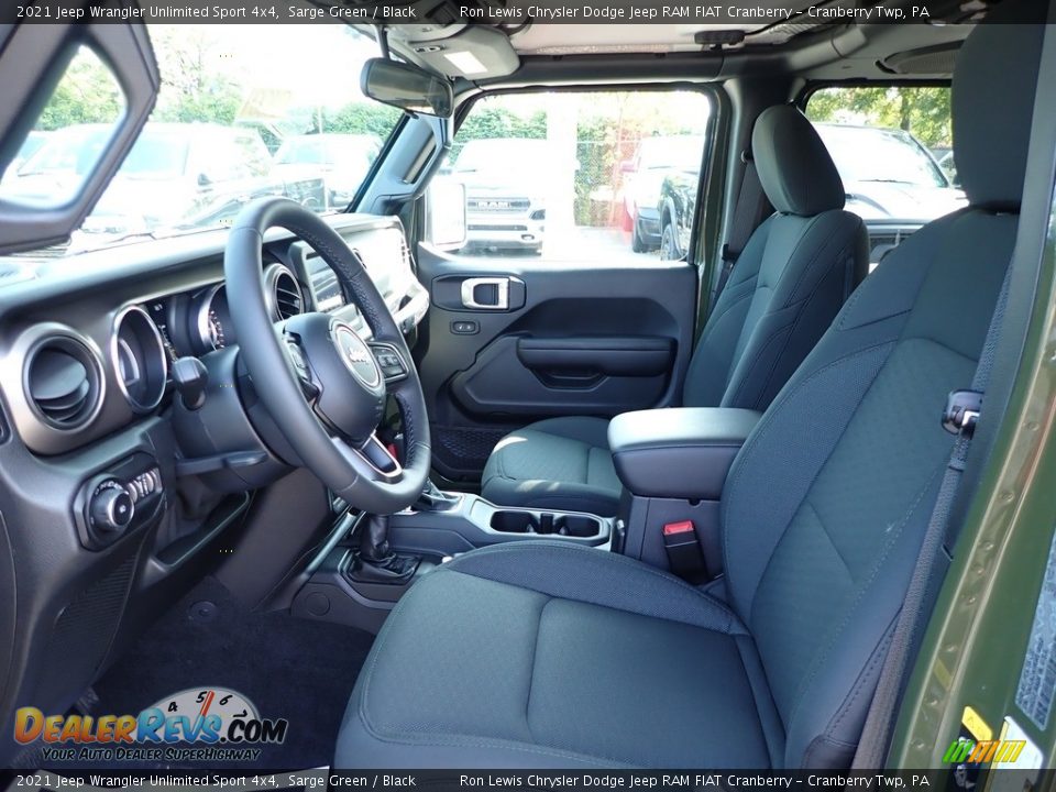 2021 Jeep Wrangler Unlimited Sport 4x4 Sarge Green / Black Photo #12