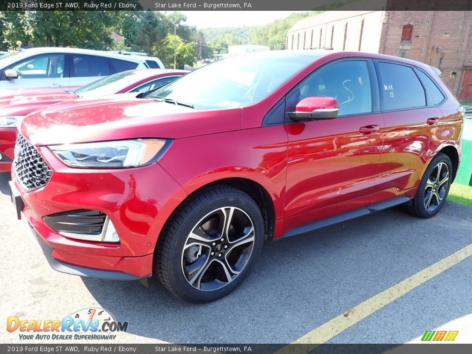 2019 Ford Edge ST AWD Ruby Red / Ebony Photo #1