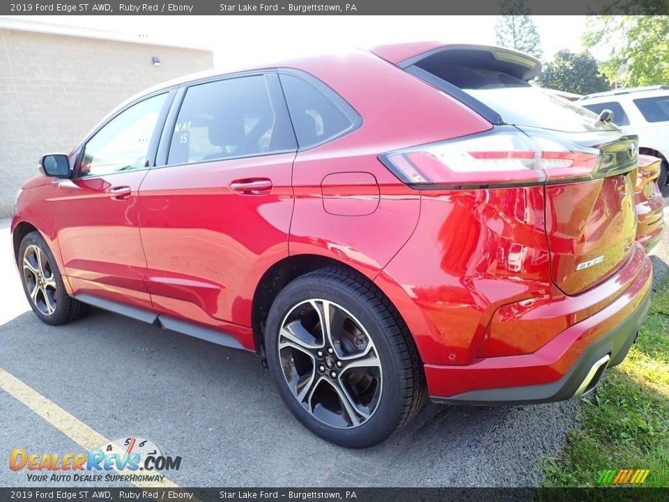 2019 Ford Edge ST AWD Ruby Red / Ebony Photo #2