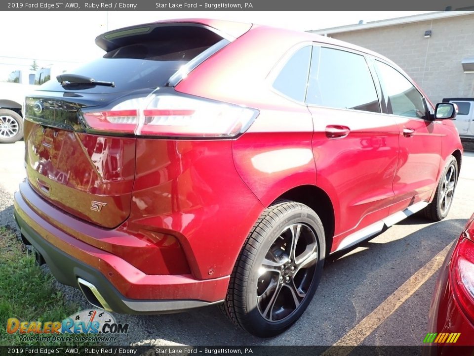 2019 Ford Edge ST AWD Ruby Red / Ebony Photo #3