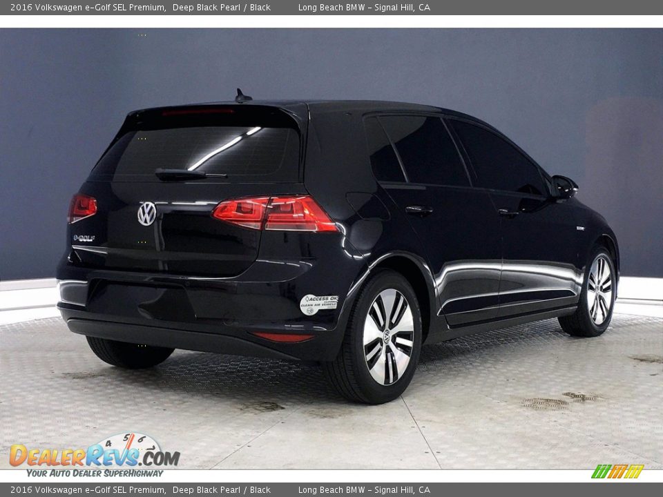 2016 Volkswagen e-Golf SEL Premium Deep Black Pearl / Black Photo #13
