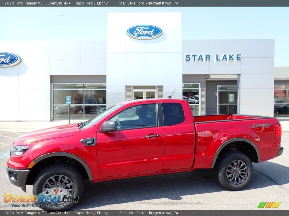 2020 Ford Ranger XLT SuperCab 4x4 Rapid Red / Ebony Photo #1