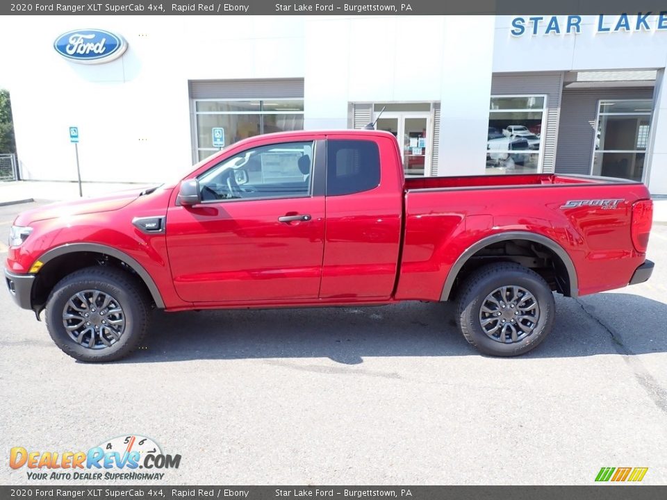2020 Ford Ranger XLT SuperCab 4x4 Rapid Red / Ebony Photo #2