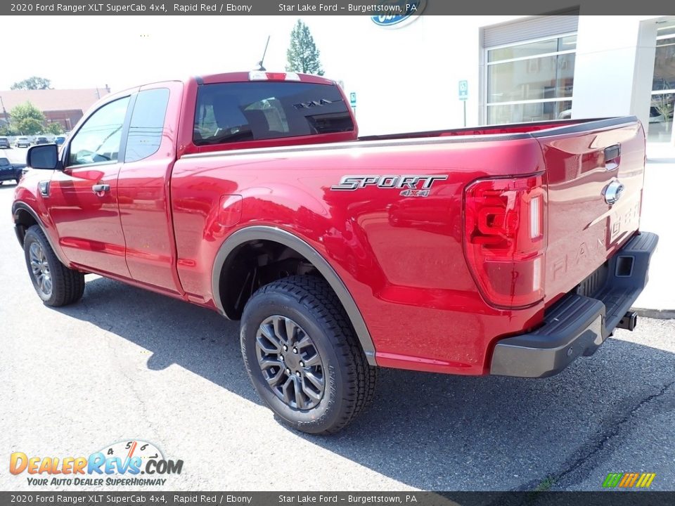 2020 Ford Ranger XLT SuperCab 4x4 Rapid Red / Ebony Photo #3