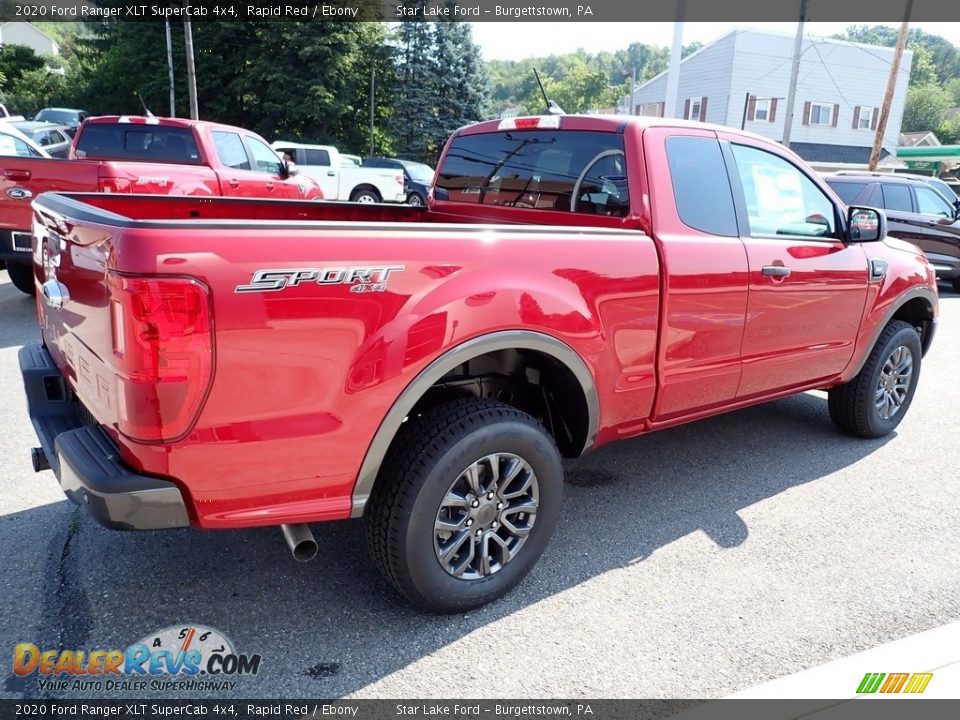 2020 Ford Ranger XLT SuperCab 4x4 Rapid Red / Ebony Photo #6