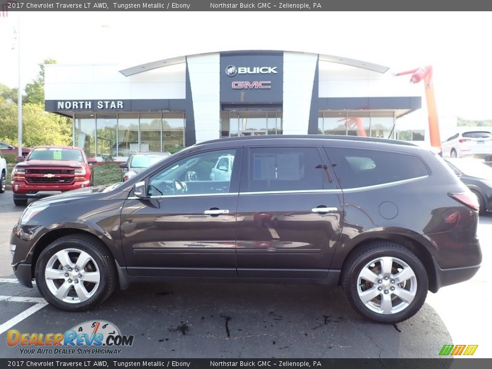 2017 Chevrolet Traverse LT AWD Tungsten Metallic / Ebony Photo #13