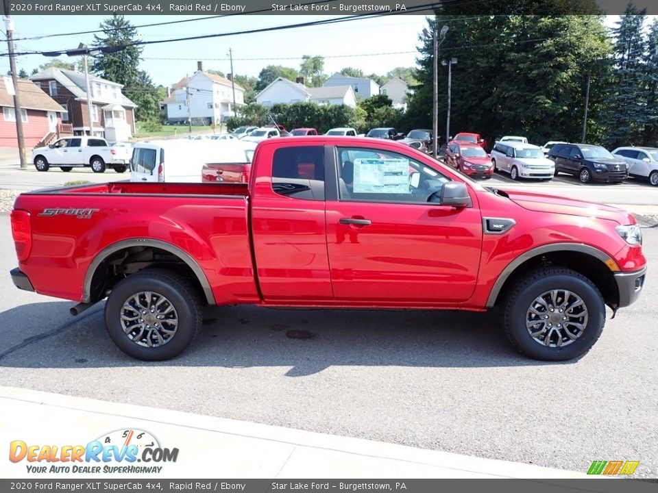 2020 Ford Ranger XLT SuperCab 4x4 Rapid Red / Ebony Photo #7
