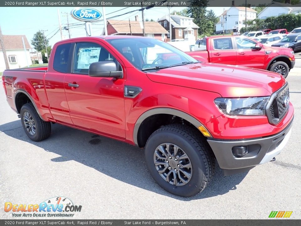 2020 Ford Ranger XLT SuperCab 4x4 Rapid Red / Ebony Photo #8
