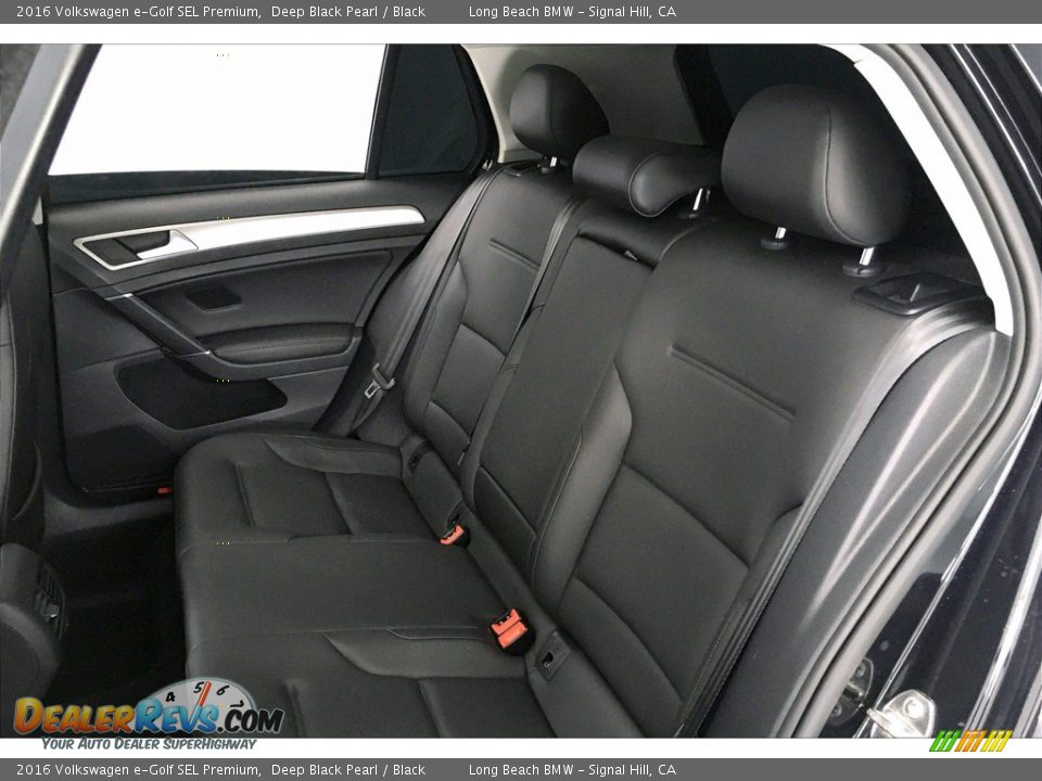 Rear Seat of 2016 Volkswagen e-Golf SEL Premium Photo #30