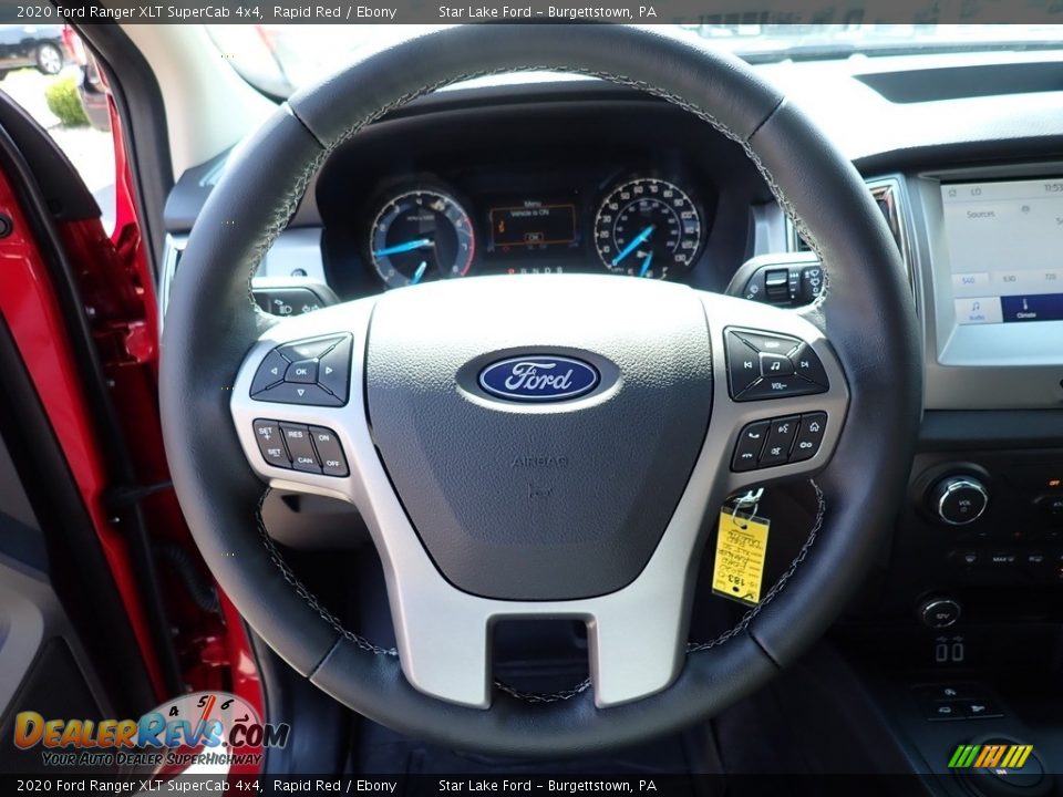 2020 Ford Ranger XLT SuperCab 4x4 Rapid Red / Ebony Photo #16