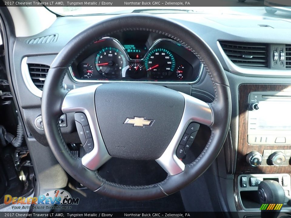 2017 Chevrolet Traverse LT AWD Tungsten Metallic / Ebony Photo #23