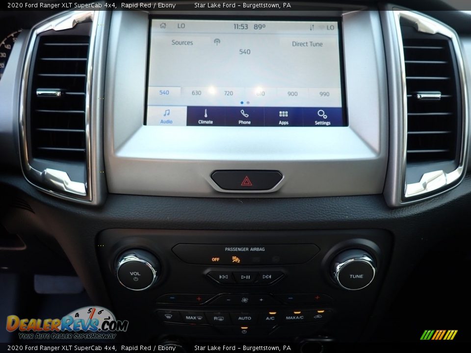 2020 Ford Ranger XLT SuperCab 4x4 Rapid Red / Ebony Photo #20