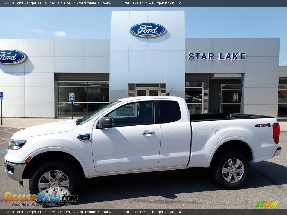 2020 Ford Ranger XLT SuperCab 4x4 Oxford White / Ebony Photo #1