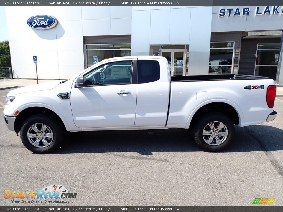 2020 Ford Ranger XLT SuperCab 4x4 Oxford White / Ebony Photo #2