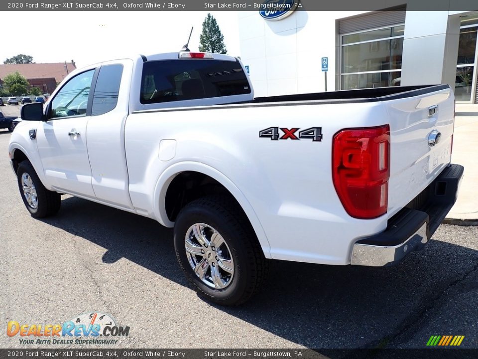 2020 Ford Ranger XLT SuperCab 4x4 Oxford White / Ebony Photo #3