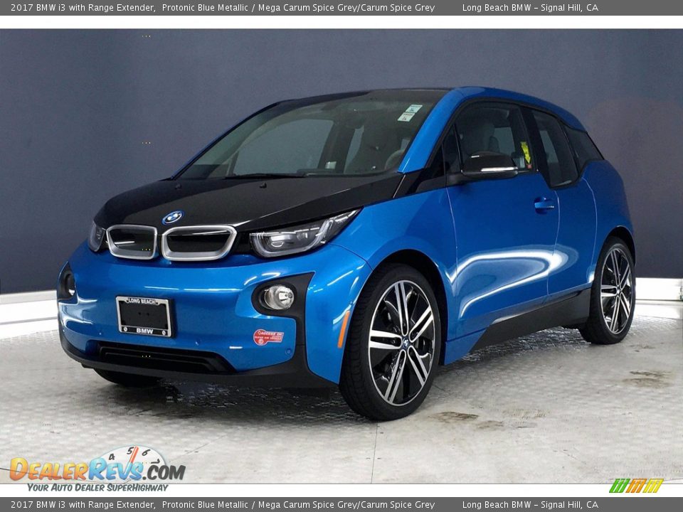 2017 BMW i3 with Range Extender Protonic Blue Metallic / Mega Carum Spice Grey/Carum Spice Grey Photo #12