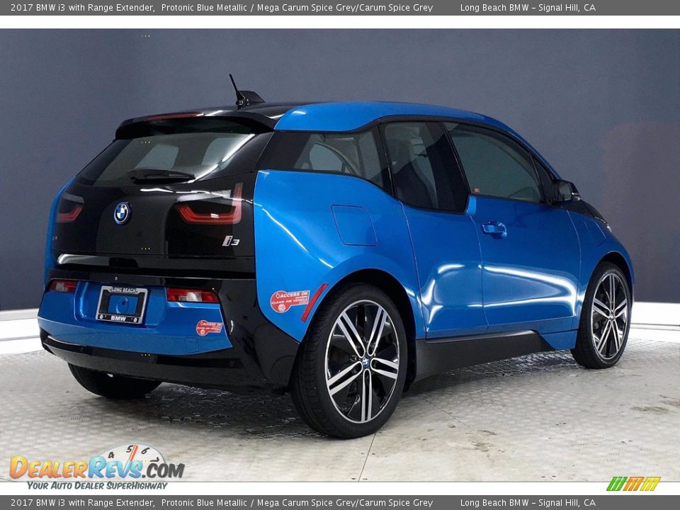 2017 BMW i3 with Range Extender Protonic Blue Metallic / Mega Carum Spice Grey/Carum Spice Grey Photo #13
