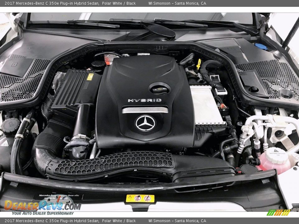 2017 Mercedes-Benz C 350e Plug-in Hybrid Sedan Polar White / Black Photo #9