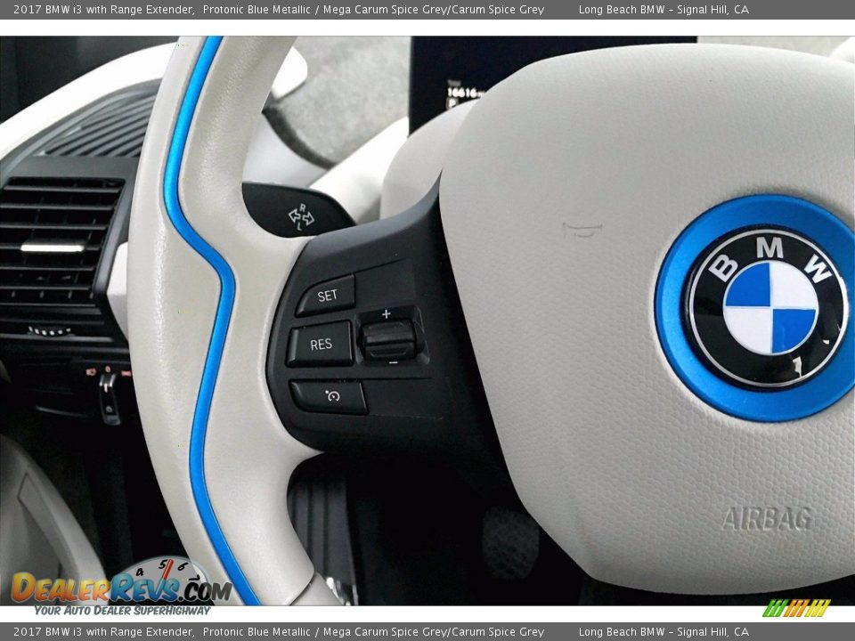 2017 BMW i3 with Range Extender Protonic Blue Metallic / Mega Carum Spice Grey/Carum Spice Grey Photo #18