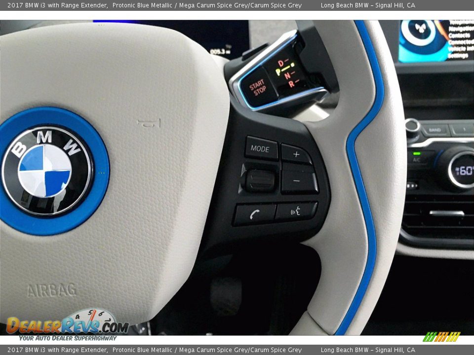 2017 BMW i3 with Range Extender Protonic Blue Metallic / Mega Carum Spice Grey/Carum Spice Grey Photo #19