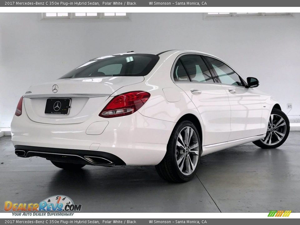 2017 Mercedes-Benz C 350e Plug-in Hybrid Sedan Polar White / Black Photo #16