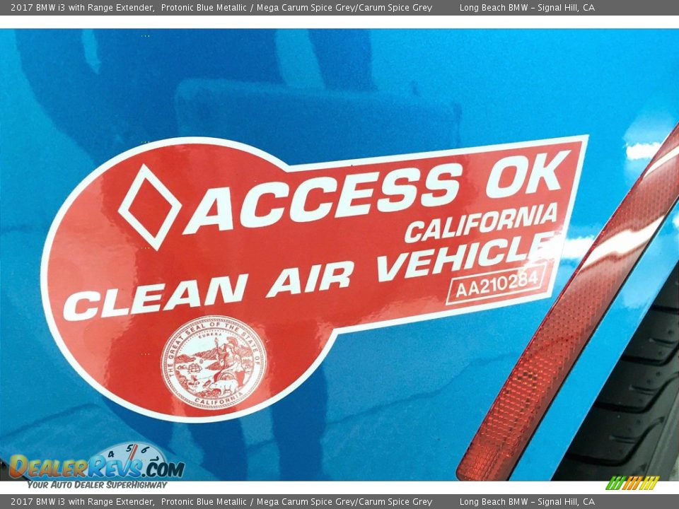 2017 BMW i3 with Range Extender Protonic Blue Metallic / Mega Carum Spice Grey/Carum Spice Grey Photo #31