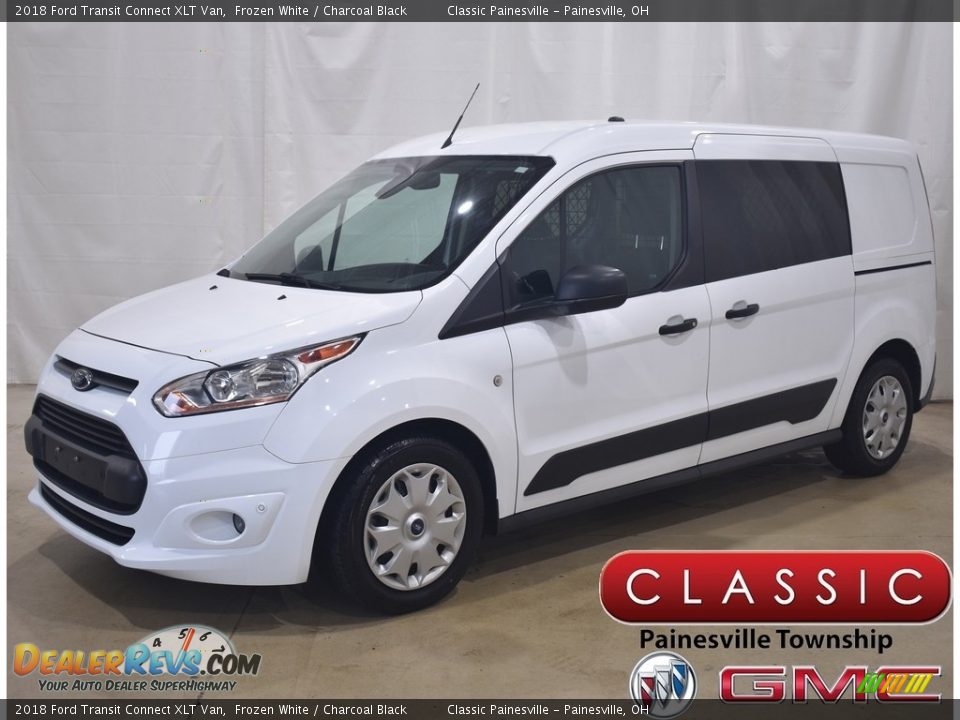 2018 Ford Transit Connect XLT Van Frozen White / Charcoal Black Photo #1