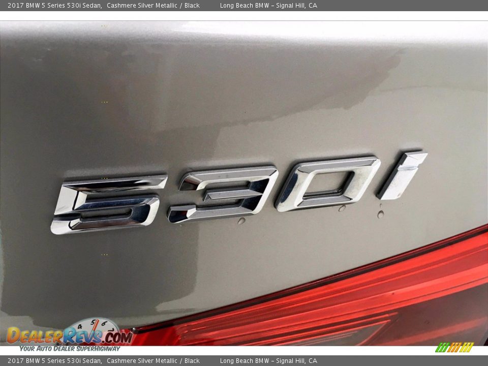 2017 BMW 5 Series 530i Sedan Cashmere Silver Metallic / Black Photo #7