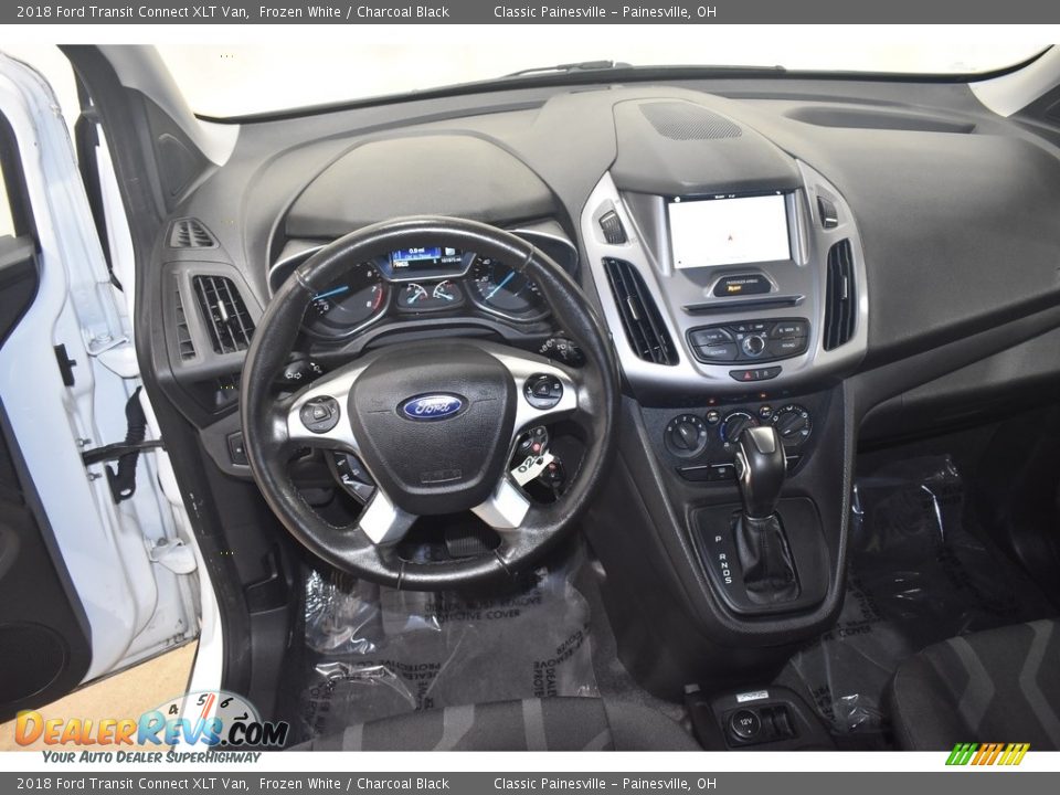 2018 Ford Transit Connect XLT Van Frozen White / Charcoal Black Photo #12