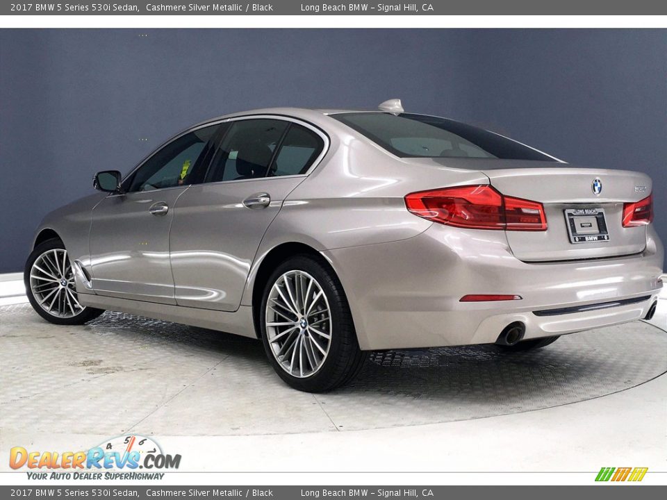 2017 BMW 5 Series 530i Sedan Cashmere Silver Metallic / Black Photo #10