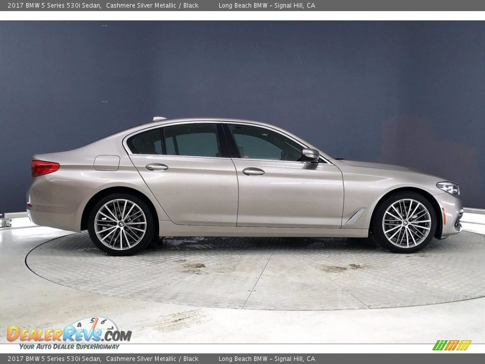 2017 BMW 5 Series 530i Sedan Cashmere Silver Metallic / Black Photo #14