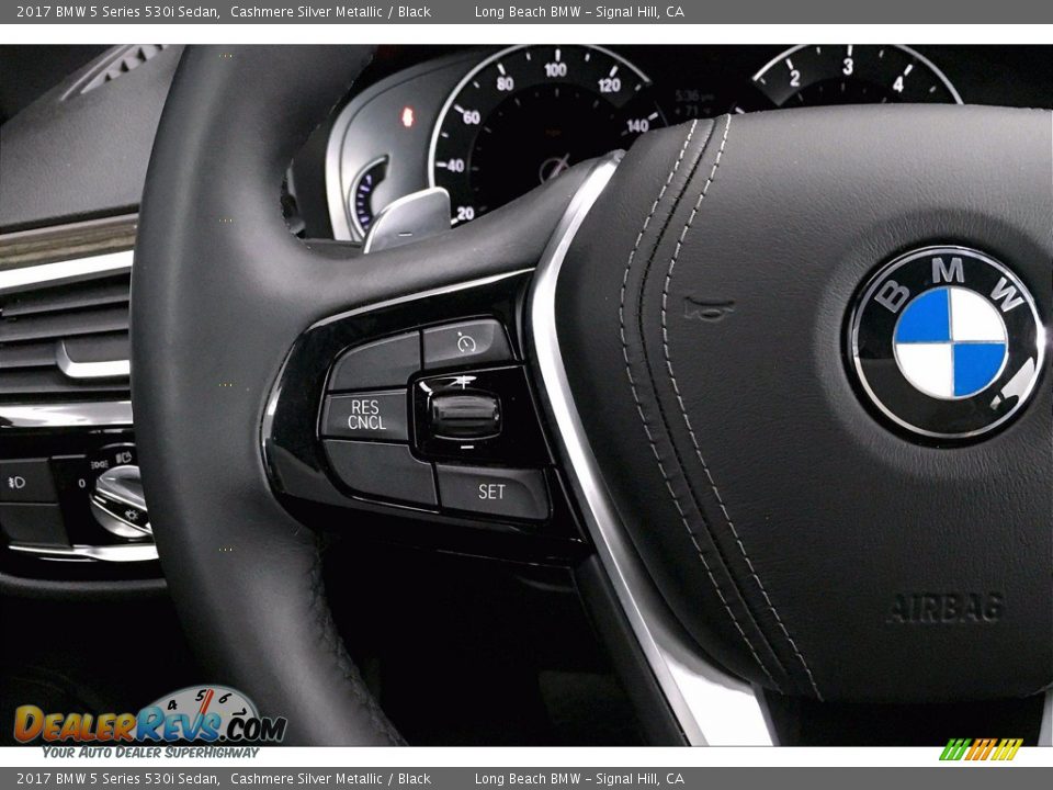 2017 BMW 5 Series 530i Sedan Cashmere Silver Metallic / Black Photo #18