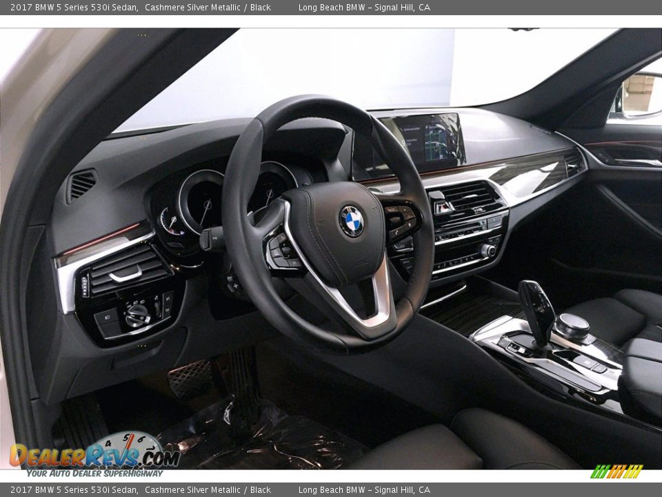 2017 BMW 5 Series 530i Sedan Cashmere Silver Metallic / Black Photo #21