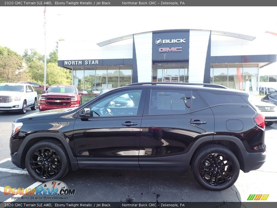 2020 GMC Terrain SLE AWD Ebony Twilight Metallic / Jet Black Photo #13