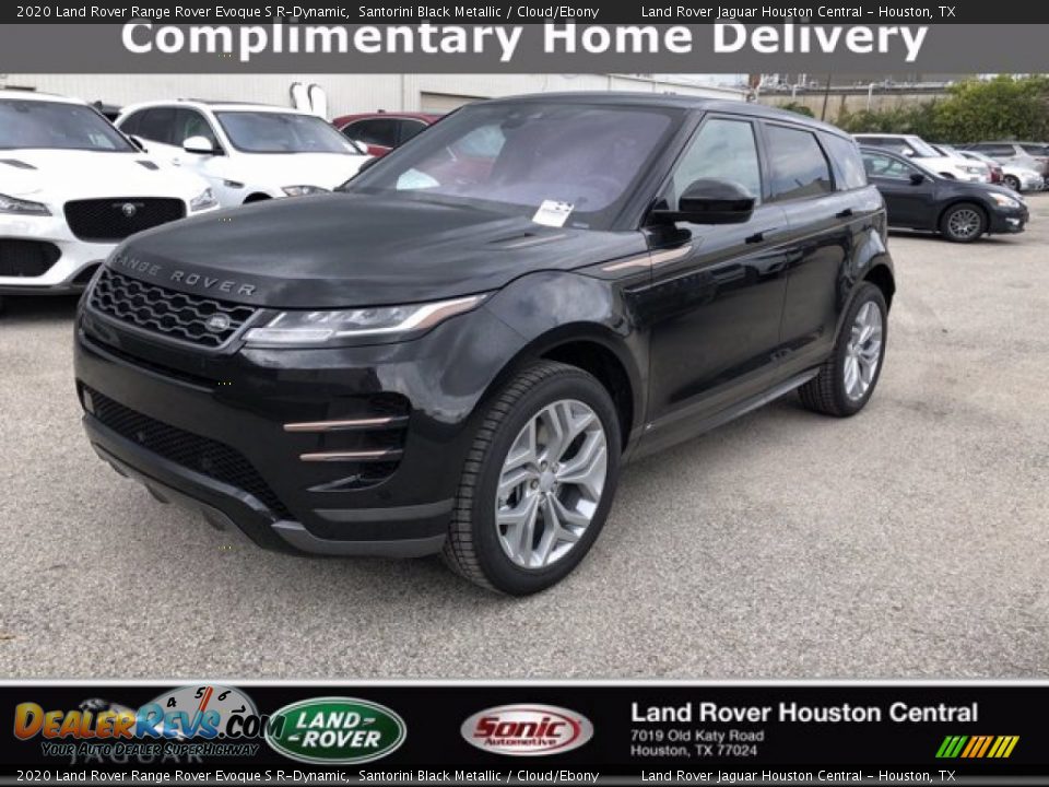 2020 Land Rover Range Rover Evoque S R-Dynamic Santorini Black Metallic / Cloud/Ebony Photo #1