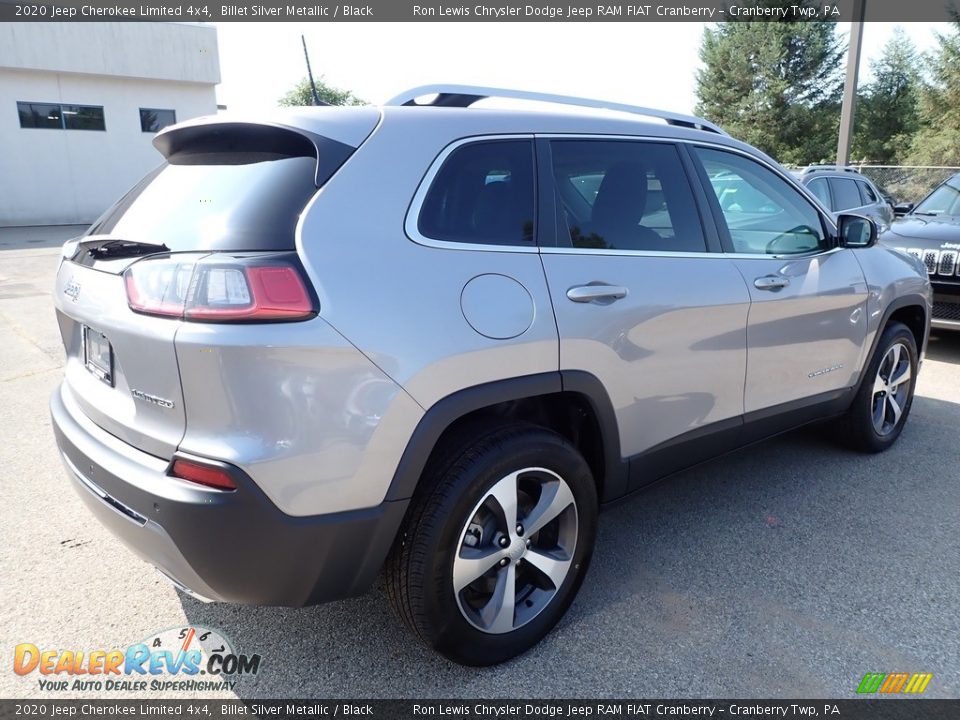 2020 Jeep Cherokee Limited 4x4 Billet Silver Metallic / Black Photo #5