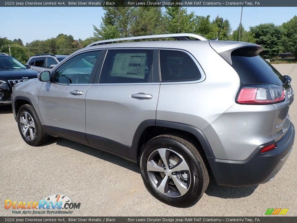 2020 Jeep Cherokee Limited 4x4 Billet Silver Metallic / Black Photo #8