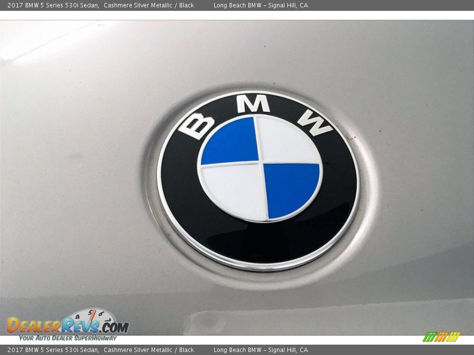 2017 BMW 5 Series 530i Sedan Cashmere Silver Metallic / Black Photo #33