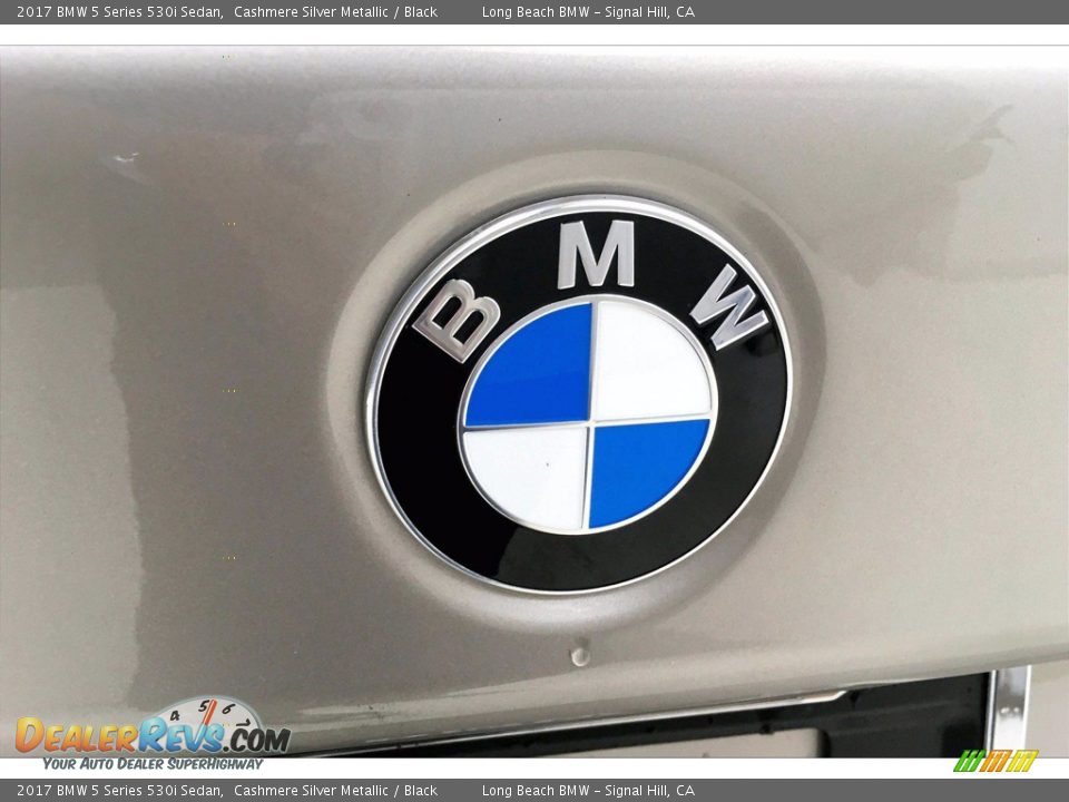 2017 BMW 5 Series 530i Sedan Cashmere Silver Metallic / Black Photo #34