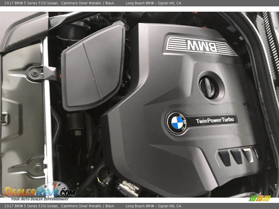 2017 BMW 5 Series 530i Sedan Cashmere Silver Metallic / Black Photo #35