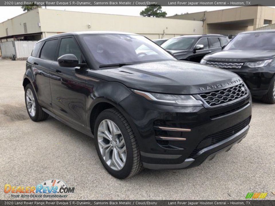 2020 Land Rover Range Rover Evoque S R-Dynamic Santorini Black Metallic / Cloud/Ebony Photo #12