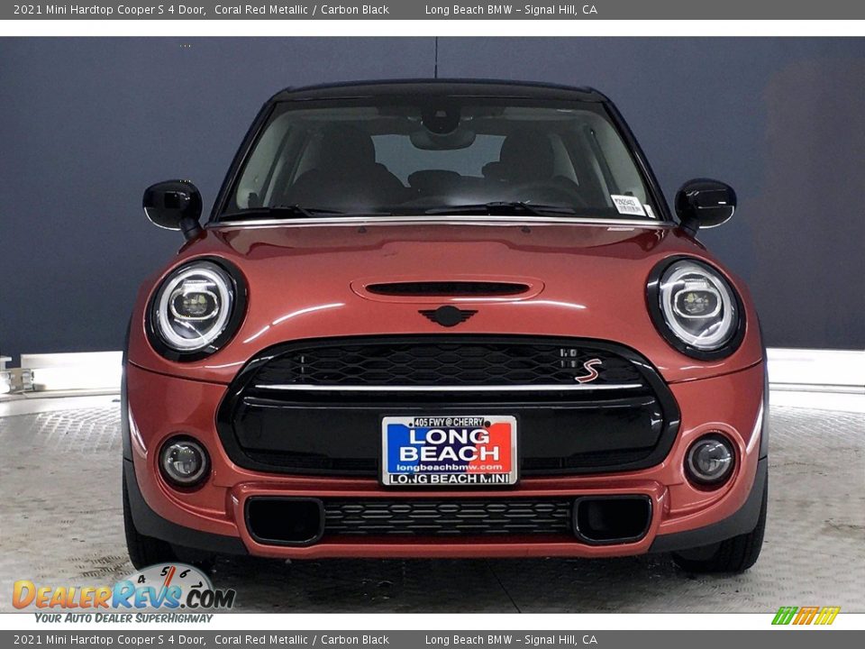 2021 Mini Hardtop Cooper S 4 Door Coral Red Metallic / Carbon Black Photo #2