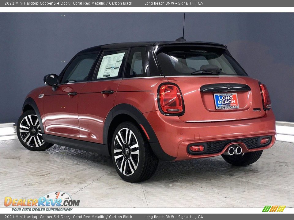 2021 Mini Hardtop Cooper S 4 Door Coral Red Metallic / Carbon Black Photo #3