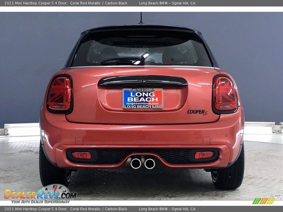 2021 Mini Hardtop Cooper S 4 Door Coral Red Metallic / Carbon Black Photo #4